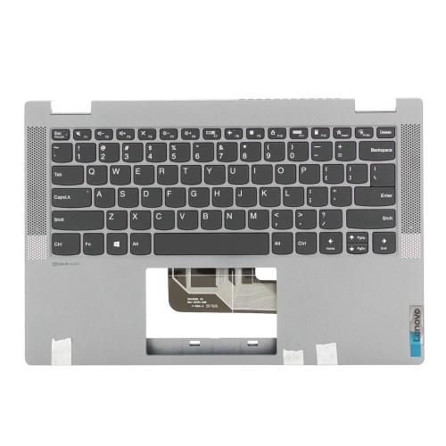 Lenovo C-Cover with Keyboard, USA English, Platinum Grey, Non-Backlit - 5CB0Y85332