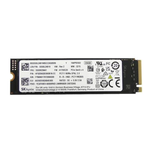 Lenovo SSD 256GB, M.2, 2280, PCIe 3x4, OPAL, SK Hynix - 5SS0V26441