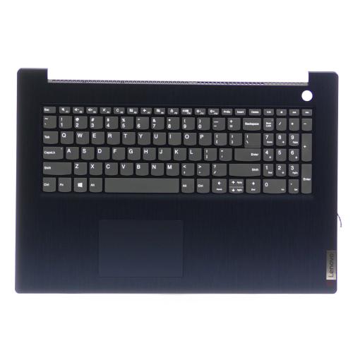 Lenovo Abyss Blue C-Cover with Keyboard, USA English, Non-Backlit, with Fingerprint Reader - 5CB0X56805