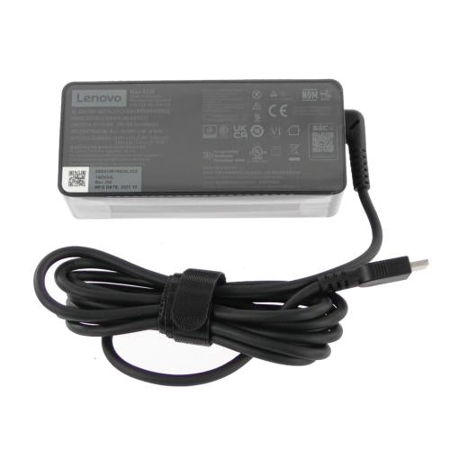 Lenovo (5A10W86253) AC Adapter, Type-C, 65W, 2-Pin, Black