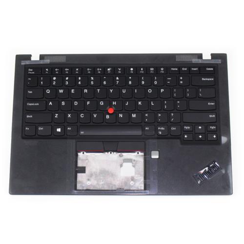 Lenovo C-Cover with Keyboard, USA English, Deep Black, Backlit, WWAN Compatible - 5M10W85918