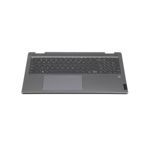 Lenovo C-Cover with Keyboard, USA English, Arctic Grey, Backlight, Fingerprint - 5CB1J03930