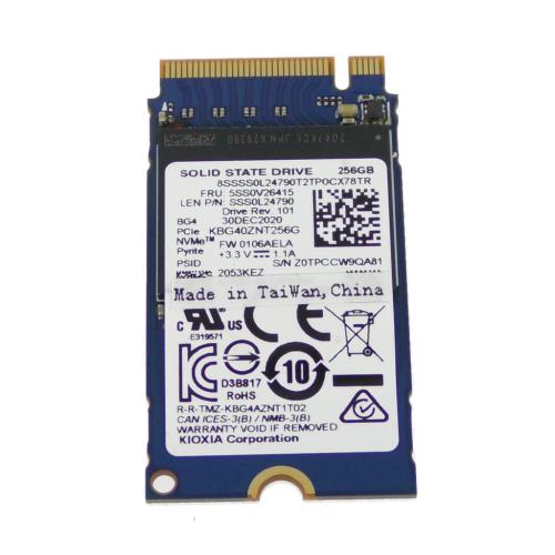 Lenovo SSD 256GB, M.2, 2242, PCIe 3x4, Kioxia - 5SS0V26415– LenovoPart