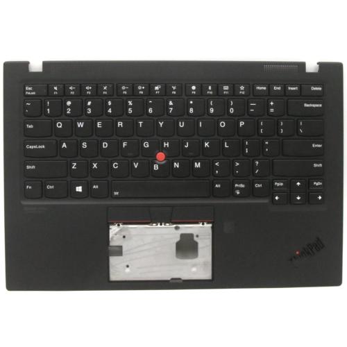 Lenovo C-Cover with USA English Backlit Keyboard, Deep Black, WLAN Compatible - 5M10W85882