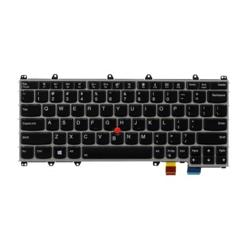 Lenovo (01HW655) Internal Keyboard, USA, Silver, Backlit