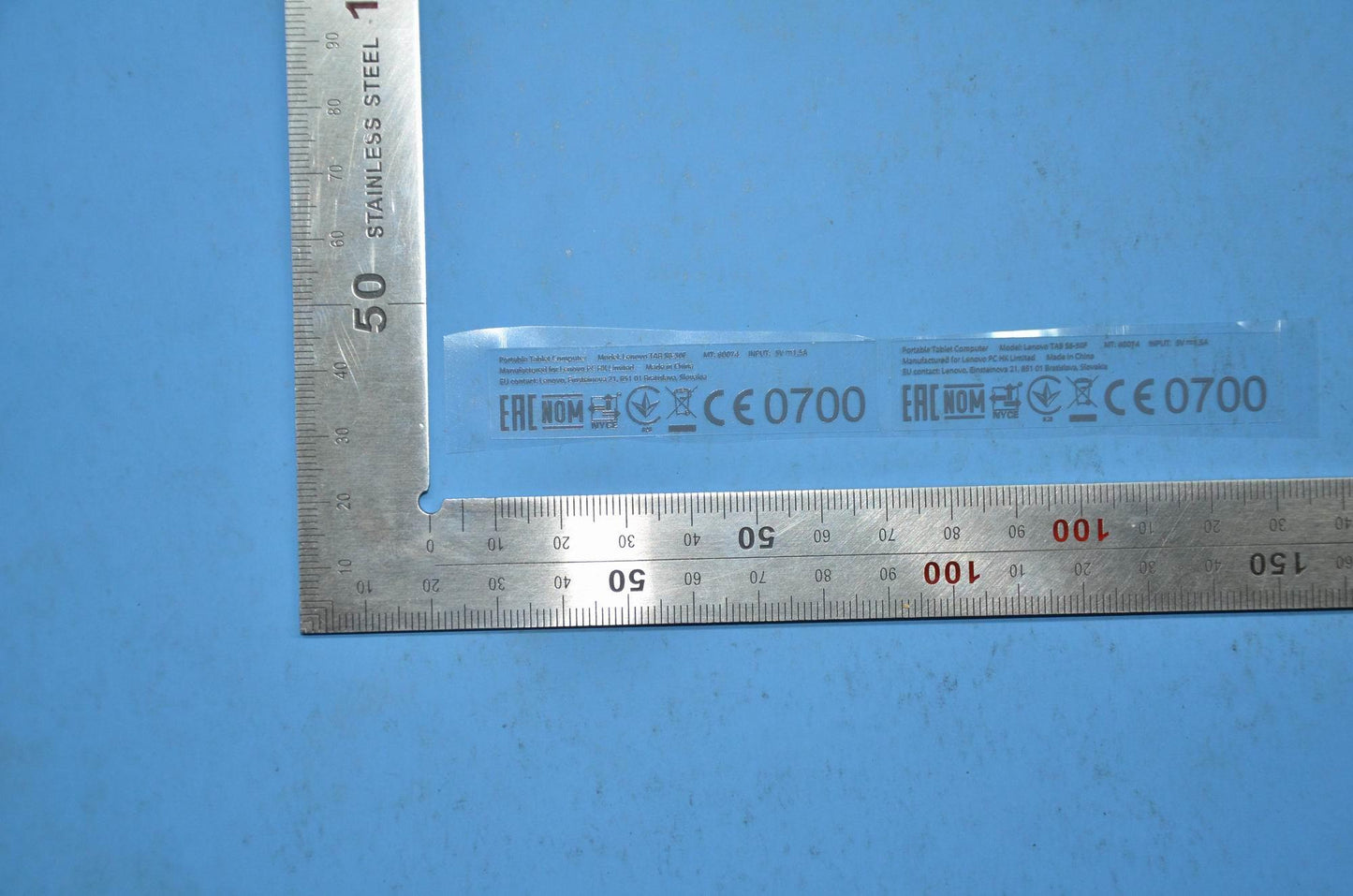 Lenovo S8-50 Rating Label-F Ru And*11 - 5L19A6N421