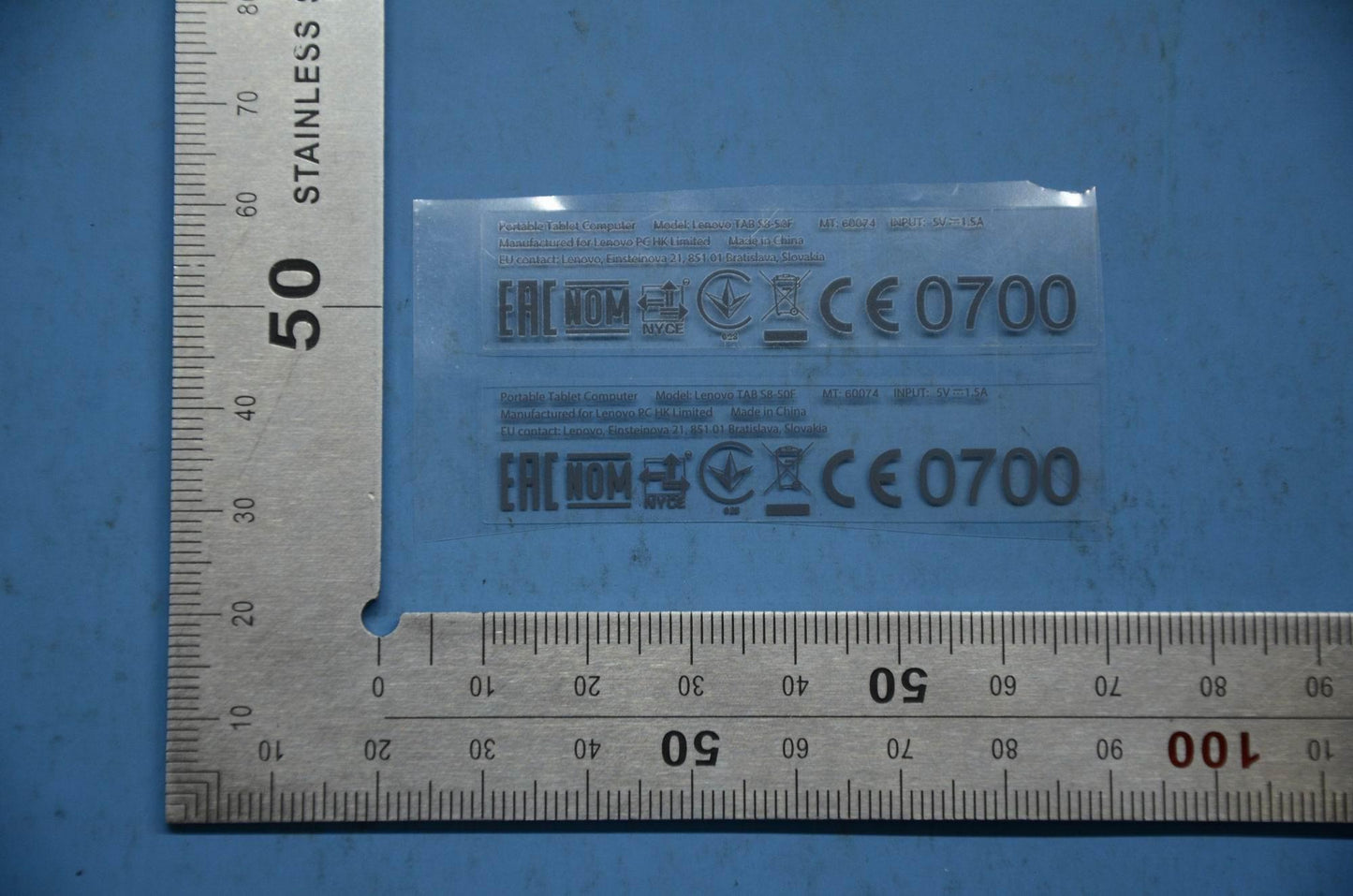 Lenovo S8-50 Rating Label-L Kr And*11 - 5L19A6N426