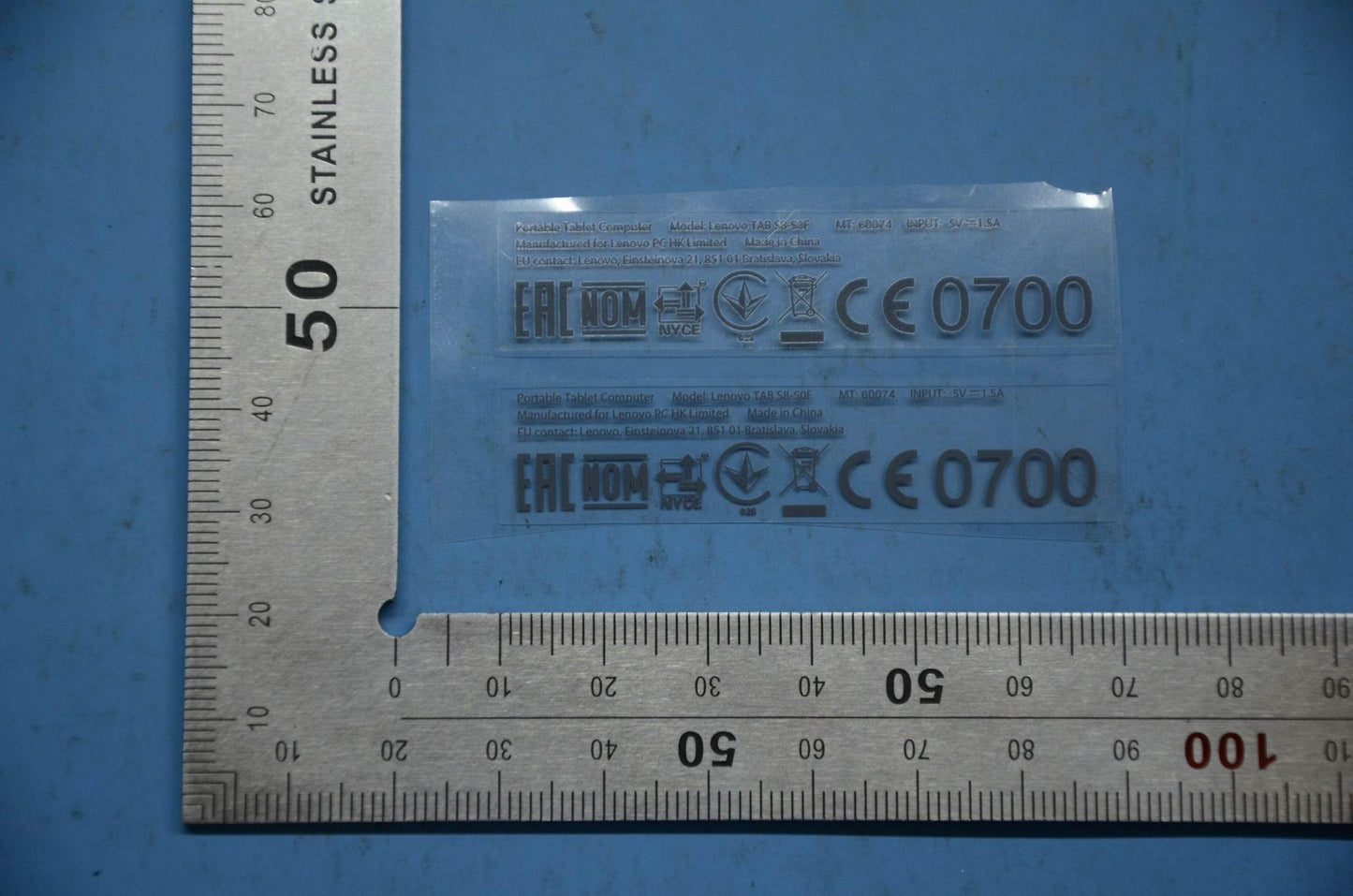 Lenovo S8-50 Rating Label-L Kr And*11 - 5L19A6N426
