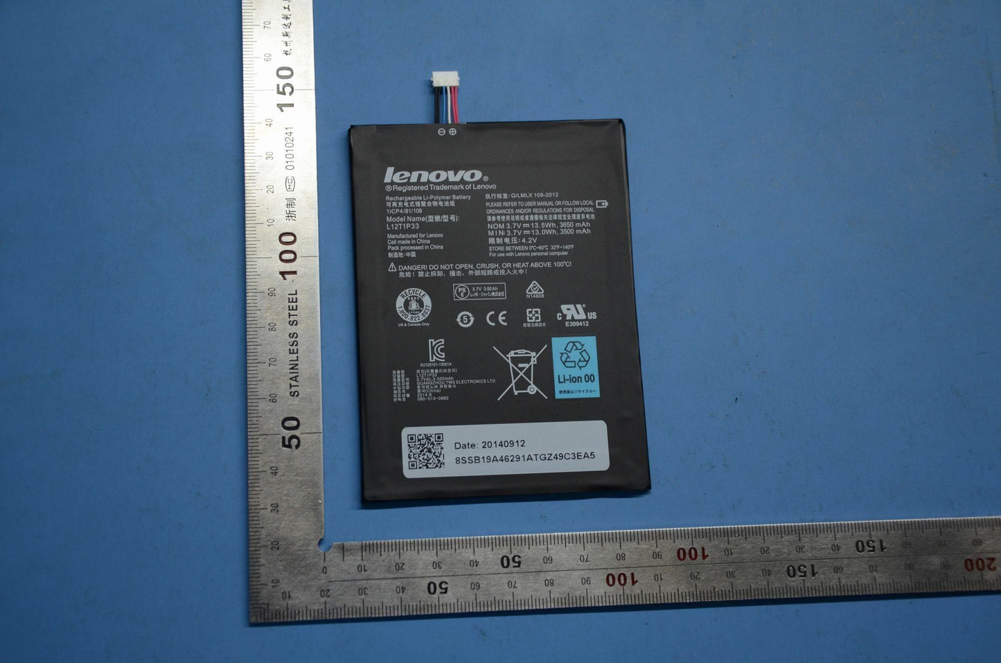 Lenovo SB19A46291 Tws L12T1P33-A-Row 3.8V13.5Wh