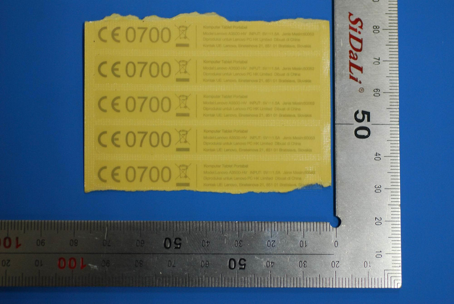 Lenovo A3500 Handset Label And*701522 - 5L19A6MW2D