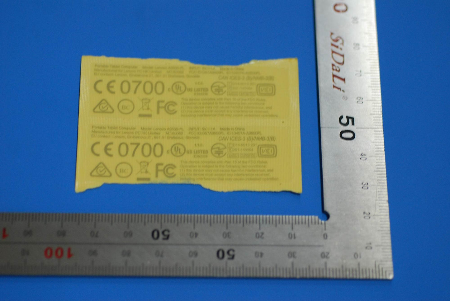 Lenovo A3500 Handset Label&*70152247 - 5L19A6MWGF