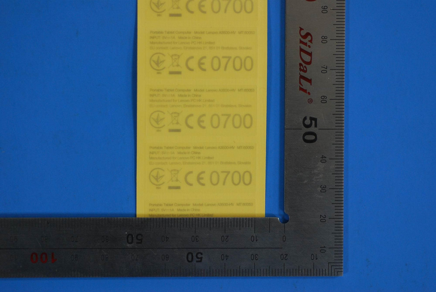 Lenovo A3500 Handset Label And*701522 - 5L19A6MXS4
