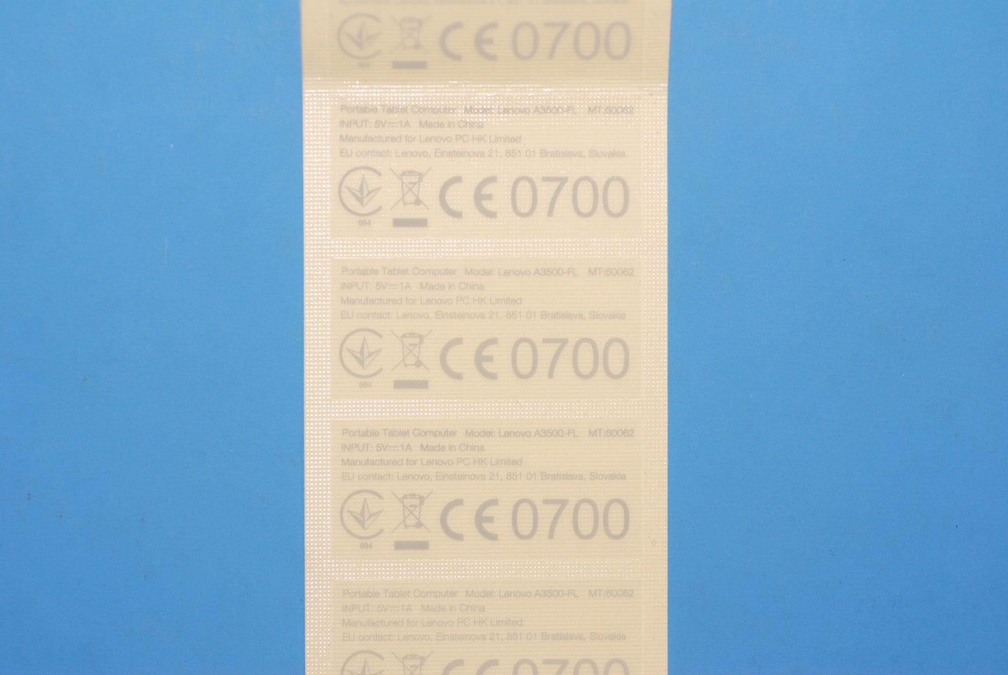 Lenovo A3500 Handset Label-Fl-Ua And* - 5L19A6N0BL