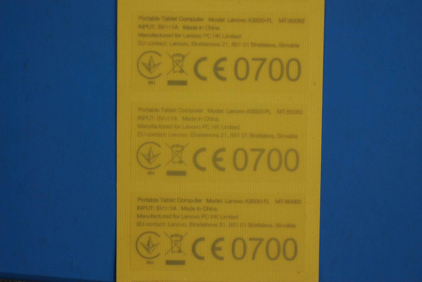Lenovo A3500 Handset Label-Fl-Ua And* - 5L19A6N0BL